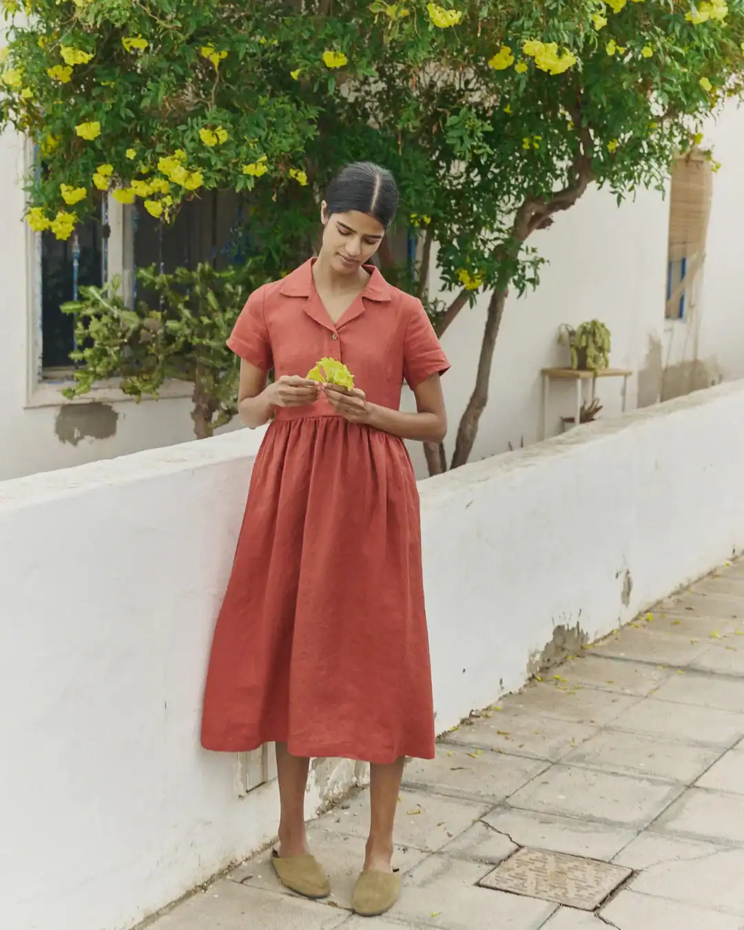 Not Perfect Linen petite clothing made from European linen with customizable sizing.