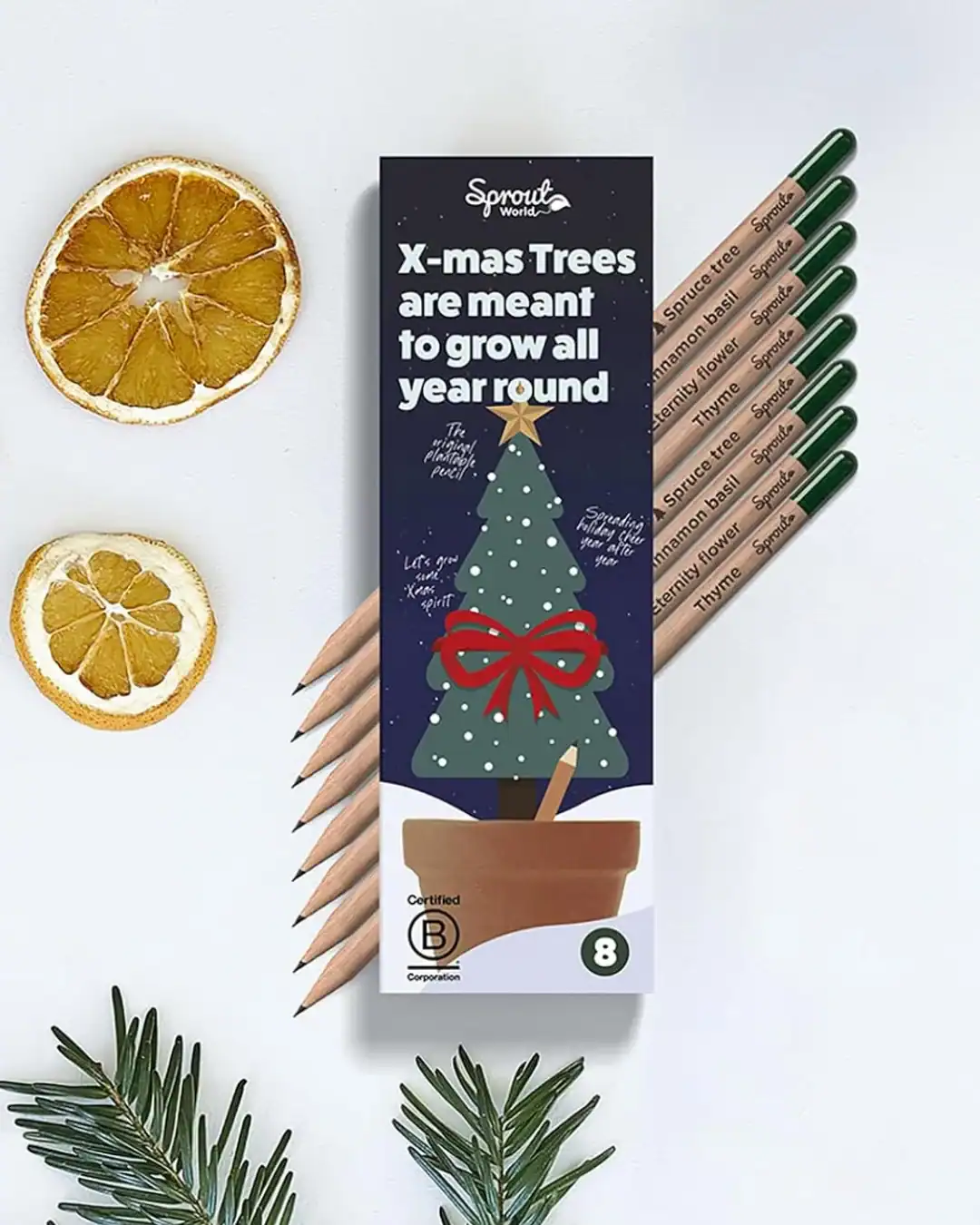 Plantable pencils that grow into herbs or flowers after use.