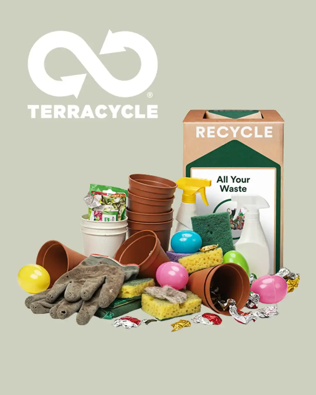 TerraCycle clothing recycling program for hard-to-recycle textiles.