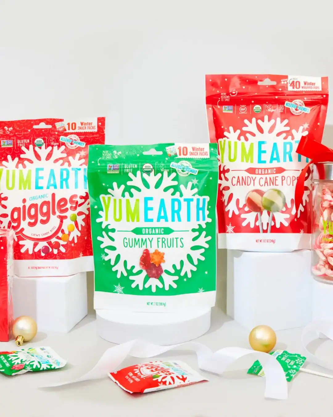 Organic candy for kids, free from artificial dyes and allergens.