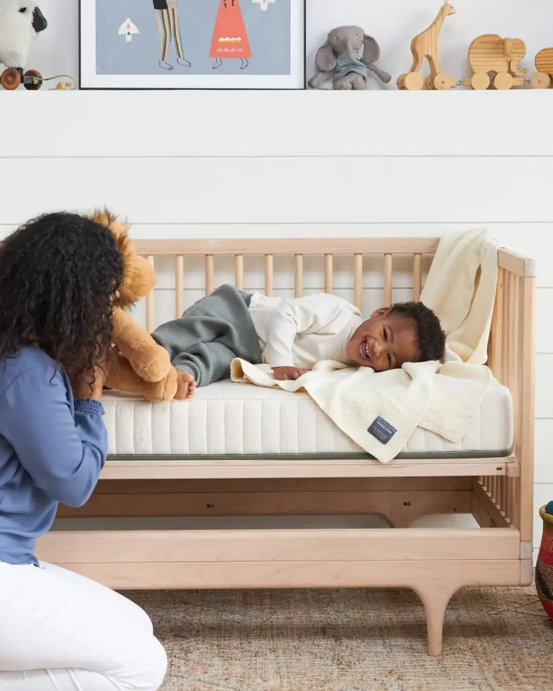 The Avocado organic crib mattress is made with certified organic cotton, wool, and natural materials for safer baby sleep.