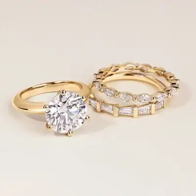 Brilliant Earth wedding rings made with recycled gold and ethically sourced materials sustainable options.