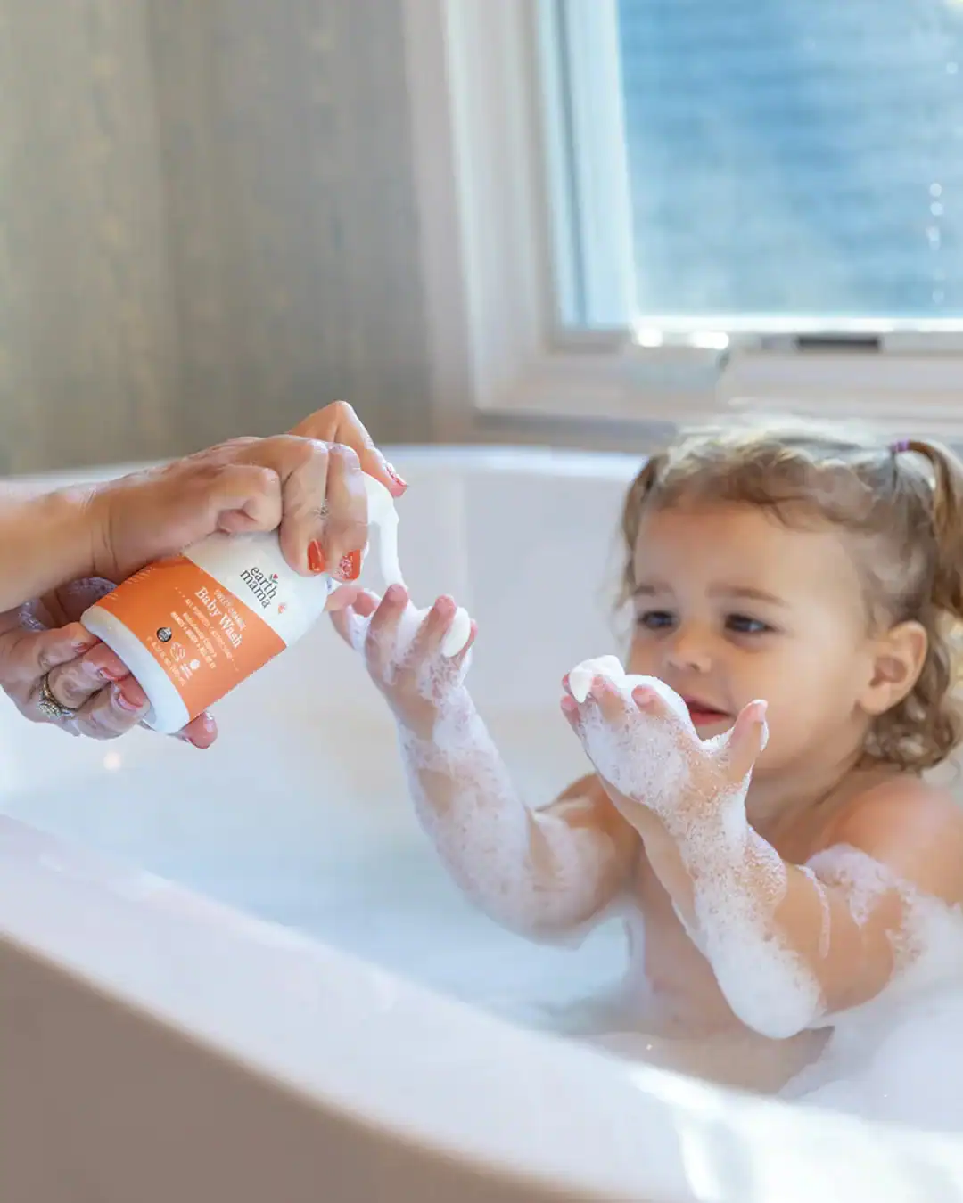 Earth Mama Organic’s baby skincare and postpartum products including lotion, diaper balm, and baby wash.