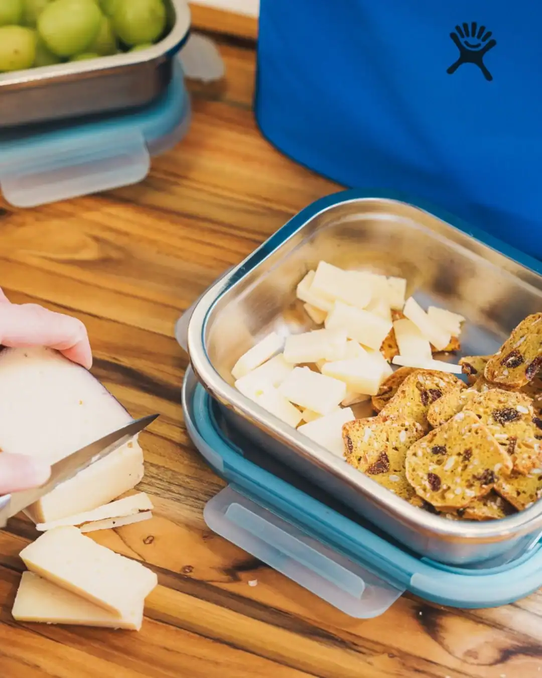 Hydro Flask stainless steel food storage containers for meal prep and leftovers.