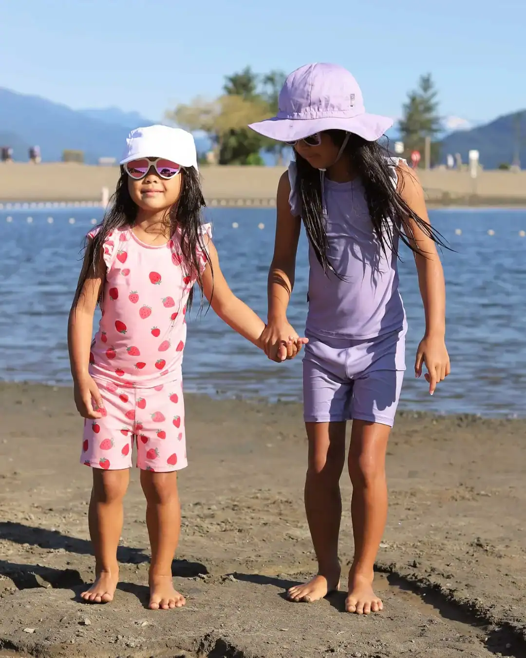 Jan And Jul kids swimsuits with PFAS-free materials designed for active outdoor play and sun protection.