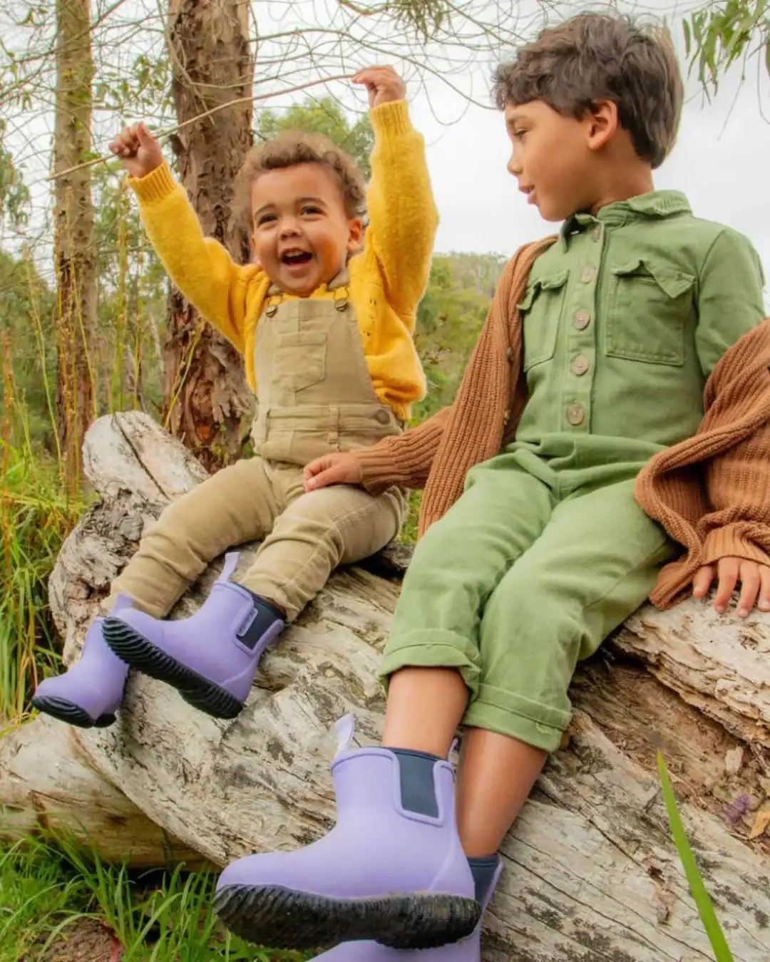 Merry People kids rain boots, natural rubber, neoprene, waterproof boots.