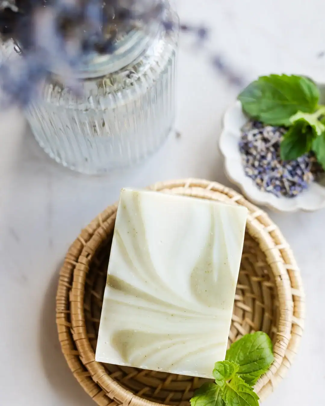 Osmia non-toxic bar soap, sensitive skin, gentle ingredients, shea butter, organic oils.