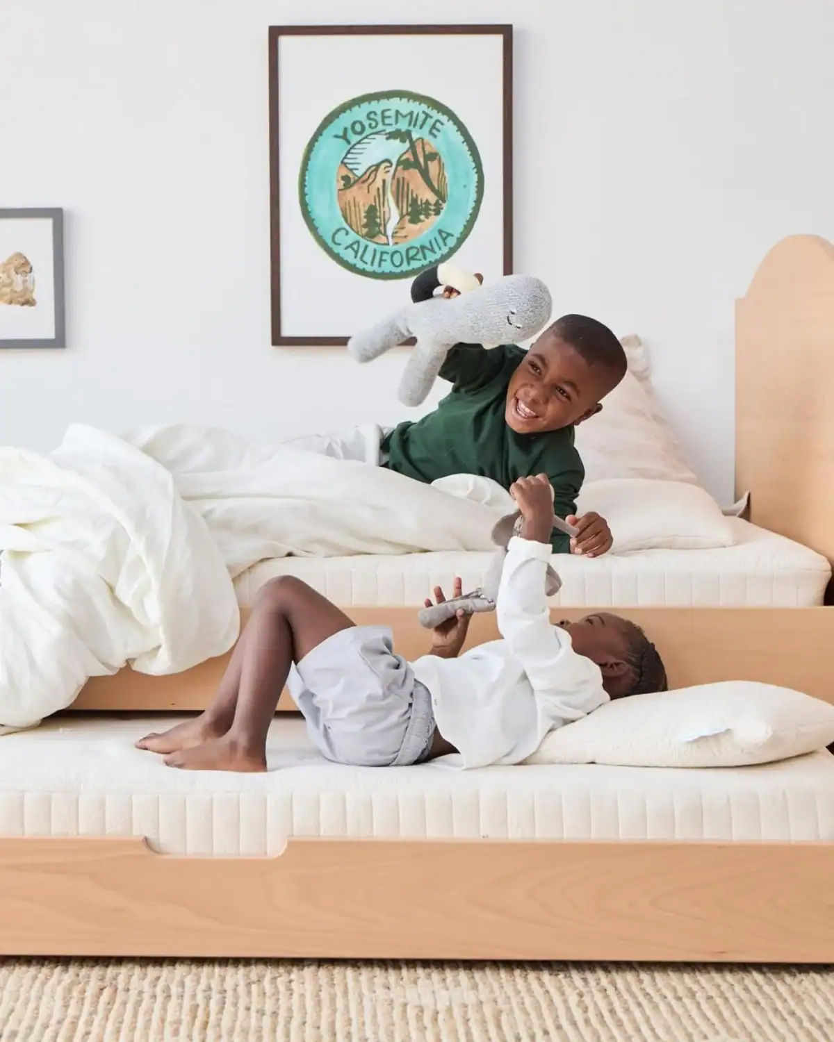 Avocado organic kids mattress made with certified organic cotton, latex, and wool.
