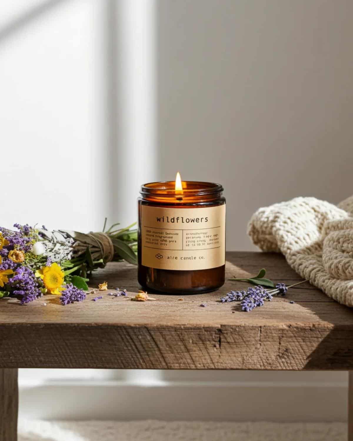 Best non-toxic candles featuring beeswax, coconut, and soy candles made without synthetic fragrance.