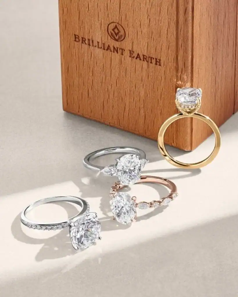 Brilliant Earth engagement ring customization and shopping experience.