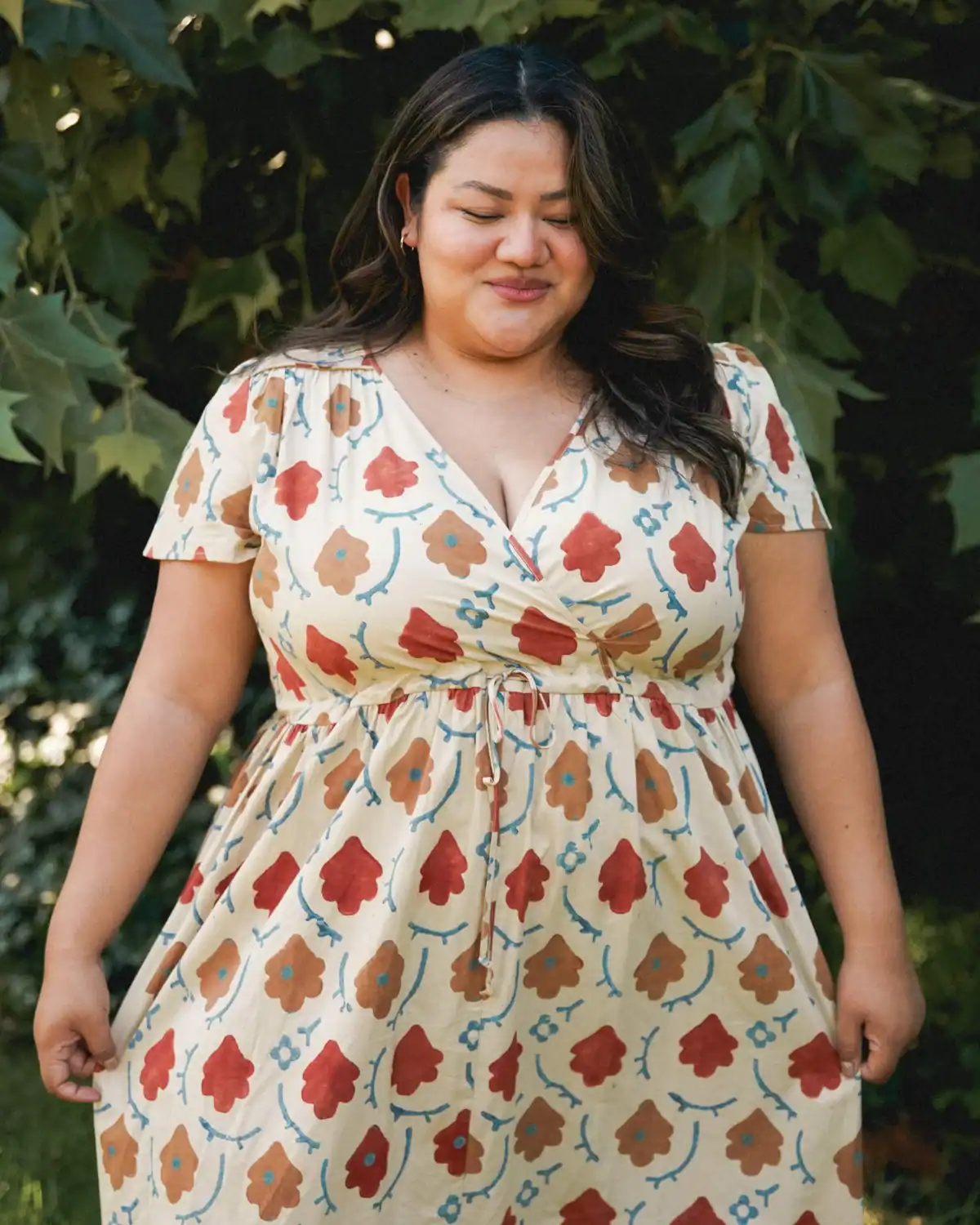 Christy Dawn natural fiber maternity-friendly dresses made with regenerative and organic cotton fabrics.
