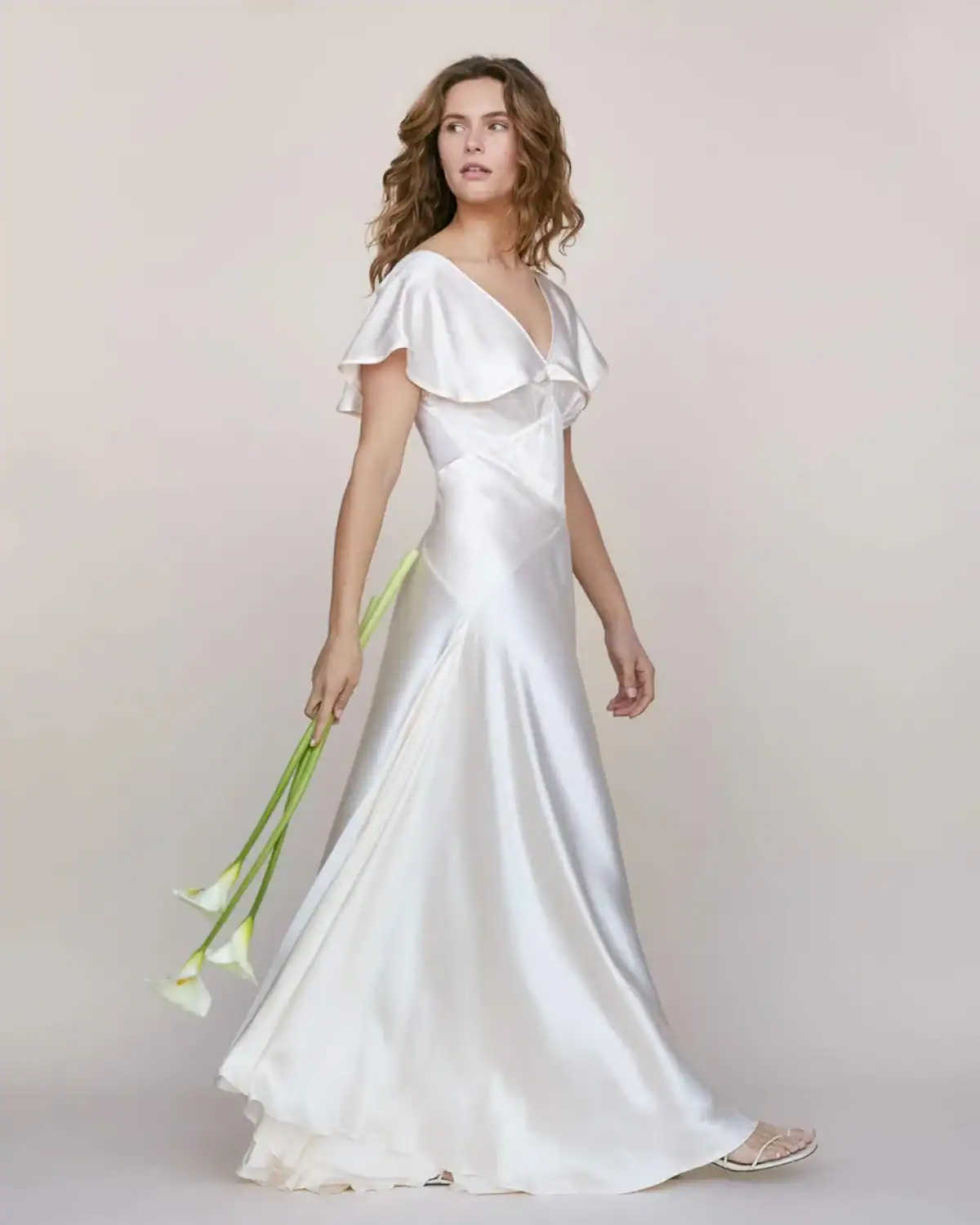 Vintage-inspired organic wedding dress from Christy Dawn.