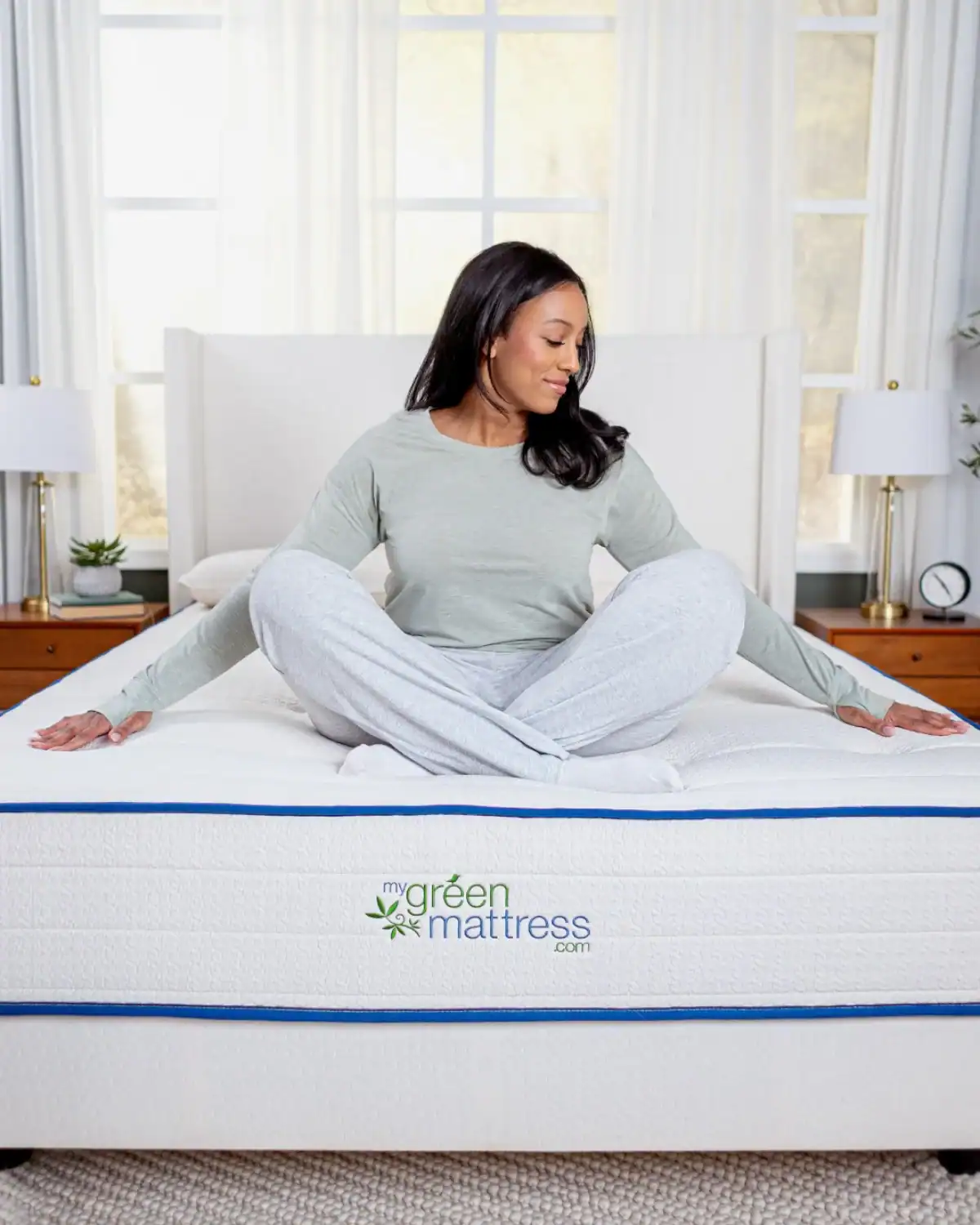 My Green Mattress Natural Escape organic latex mattress with organic cotton and wool.
