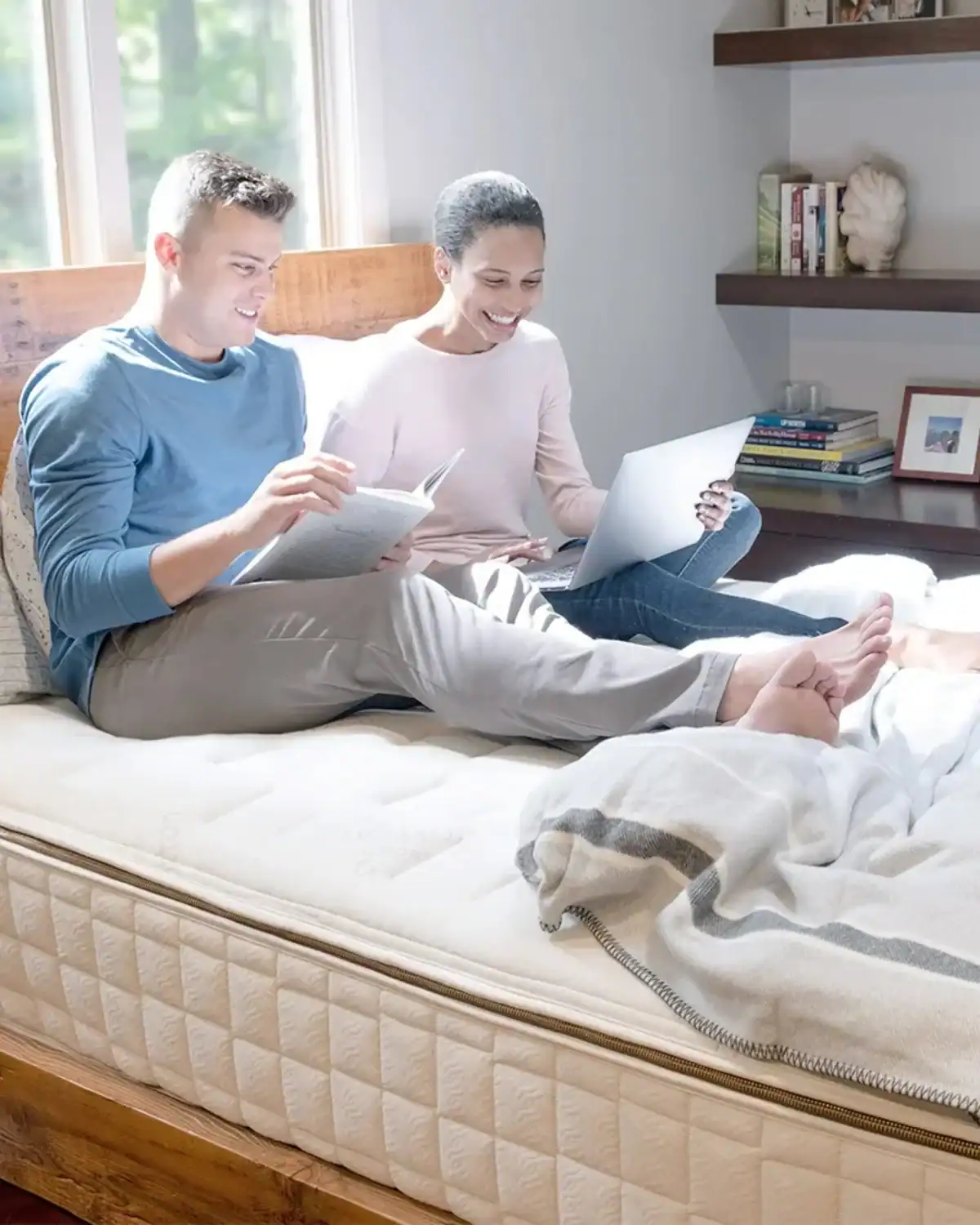 Naturepedic EOS Trilux customizable organic latex mattress.