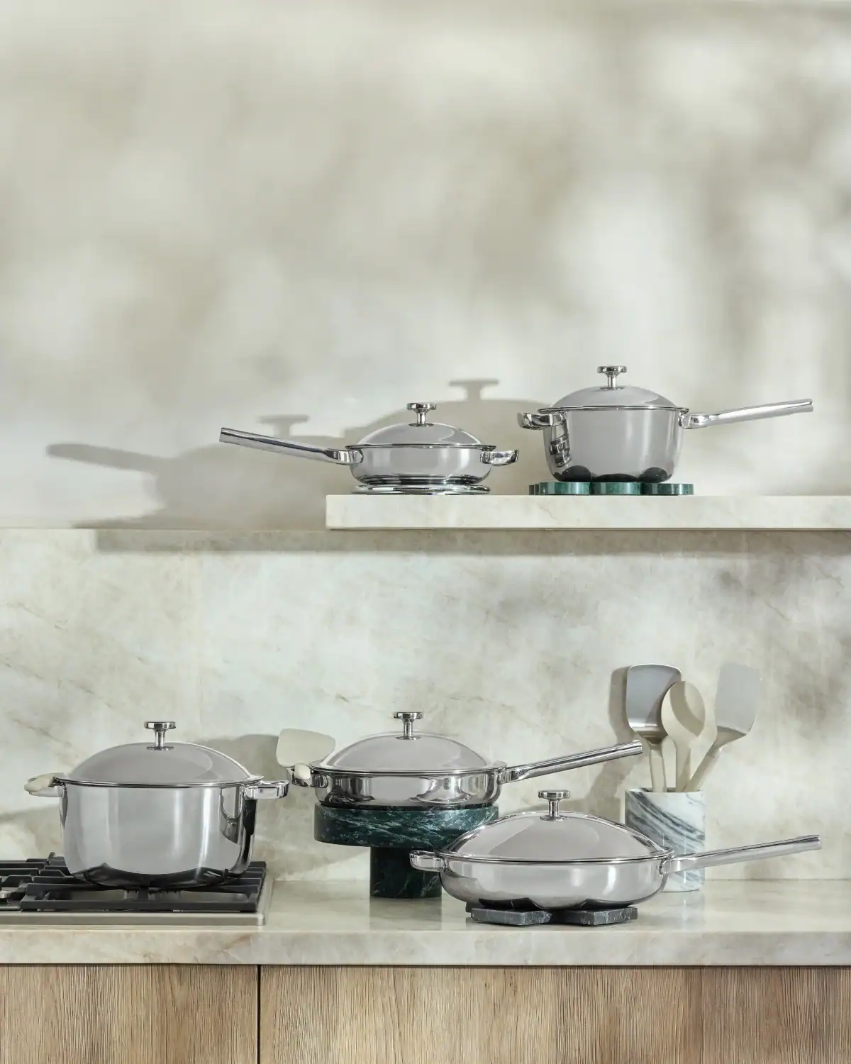 Our Place titanium cookware featuring a PFAS-free non-stick cooking surface designed for easy everyday cooking.