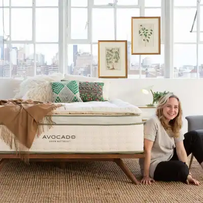 Avocado alpaca wool mattress topper made with GOTS-certified organic cotton and luxurious alpaca fiber for cooler sleep.