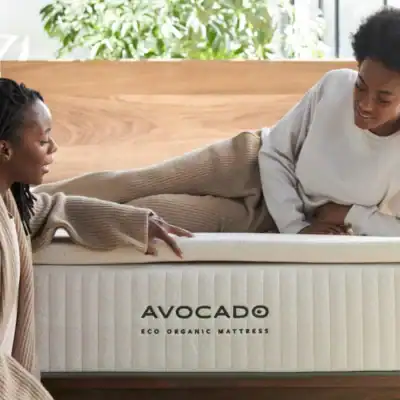 Avocado Eco organic latex mattress topper made with GOLS-certified organic latex and organic cotton for supportive pressure relief.