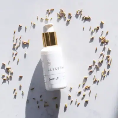 Blissoma Smooth A+ Correcting Serum featuring a non-toxic botanical serum for acne-prone, oily, and sensitive skin.