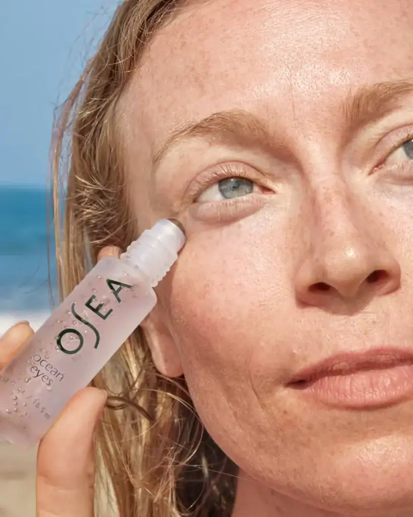 OSEA Malibu Ocean Eyes Age-Defying Eye Serum with seaweed and caffeine to help reduce puffiness, hydrate, and refresh tired eyes.