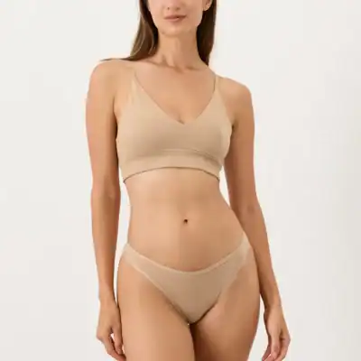 Pact Organic Everyday Classic Fit Thong 5-Pack made with GOTS-certified organic cotton and Fair Trade manufacturing.