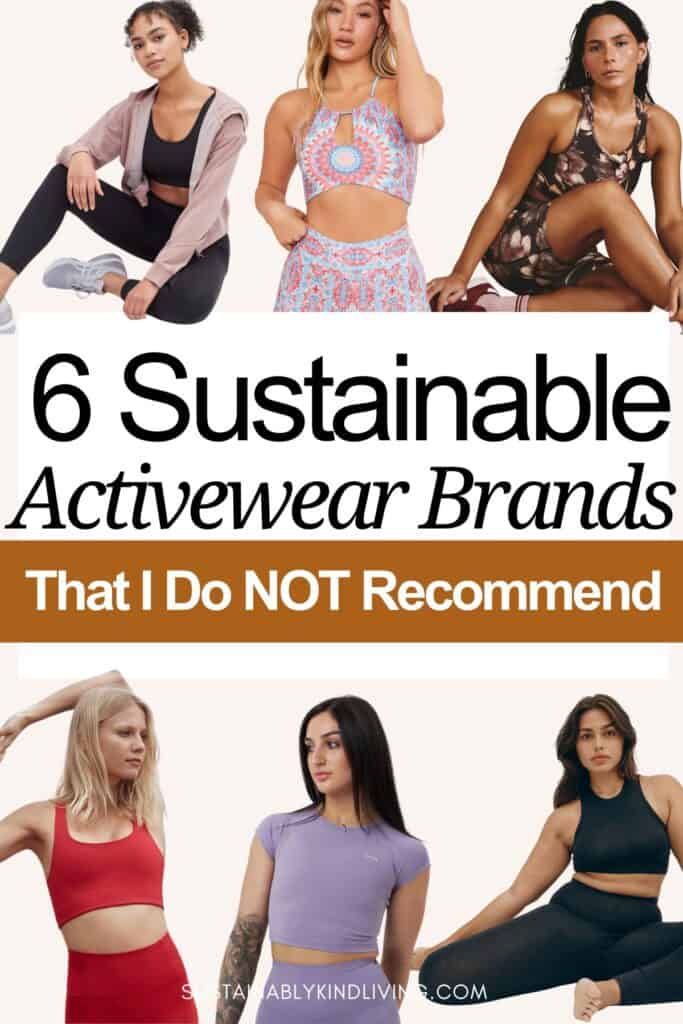 Girlfriend Collective, Organic Basics, Universal Standard, tentree, Wolven and Orso activewear excluded for relying heavily on synthetic fibers.