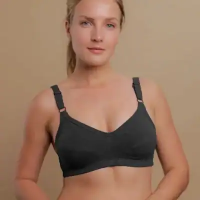 Cottonique Women's Slimfit Pullover Bra, a soft organic cotton wireless bra for sensitive skin.