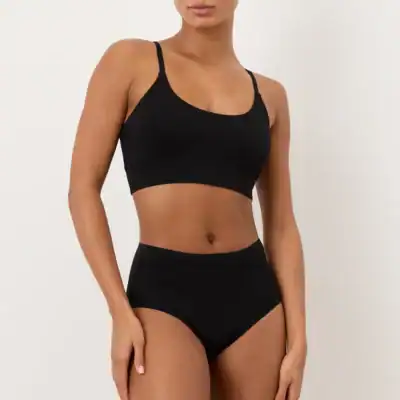 Pact Organic Everyday Modern Scoop Bralette made with GOTS-certified organic cotton.