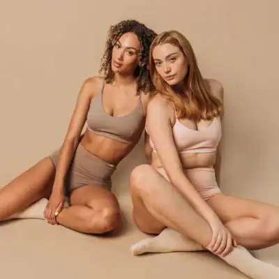 Q for Quinn Organic Padded Bra made with 100% organic cotton and plastic-free padding.