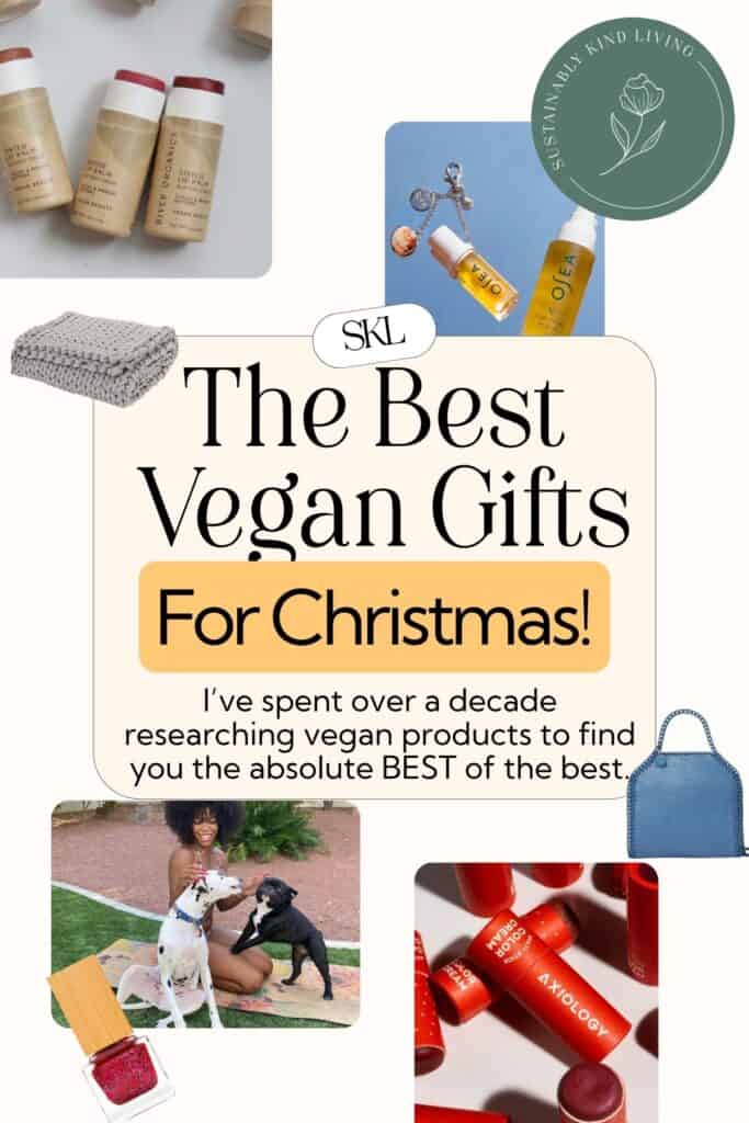 Best vegan gifts for Christmas 2026 featuring vegan beauty, sustainable fashion, skincare, home gifts, and cruelty-free gift ideas.